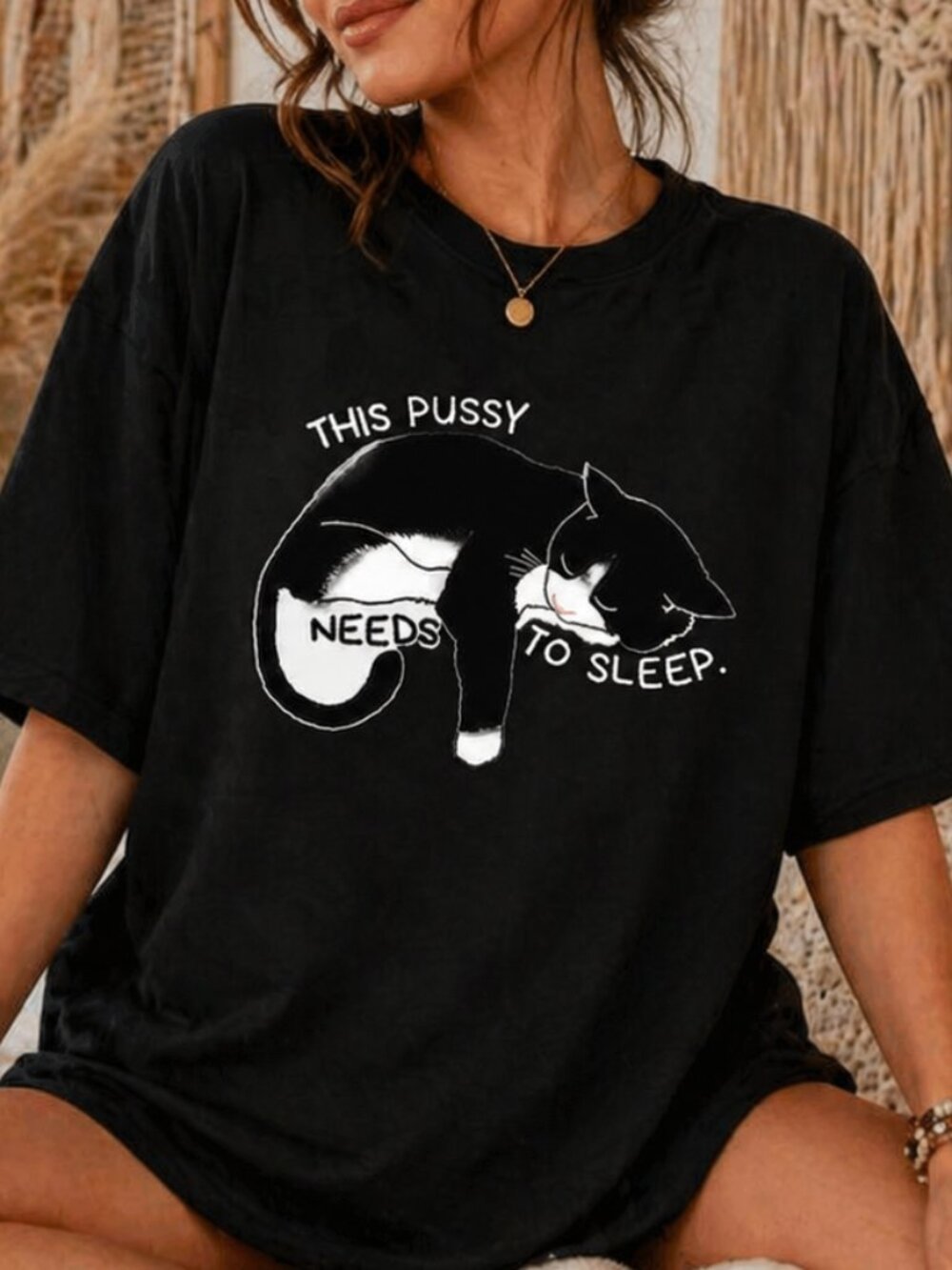 This Cat Needs Sleep T-shirt, Funny Cat Lover Tee